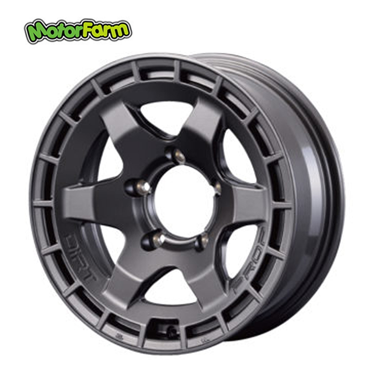 送料無料 モーターファーム MOTOR FARM DiRT PROP (MGM) 6J-16 -5 5H-139.7 (16インチ) 5H139.7 6J-5【1本単品 新品】拍卖