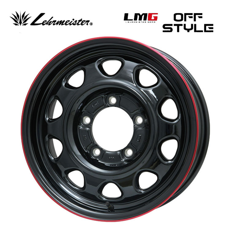 送料無料 レアマイスター LEHRMEISTER LMG OFF STYLE 5.5J-16 +20 5H-139.7 (16インチ) 5H139.7 5.5J+20【4本セット 新品】拍卖