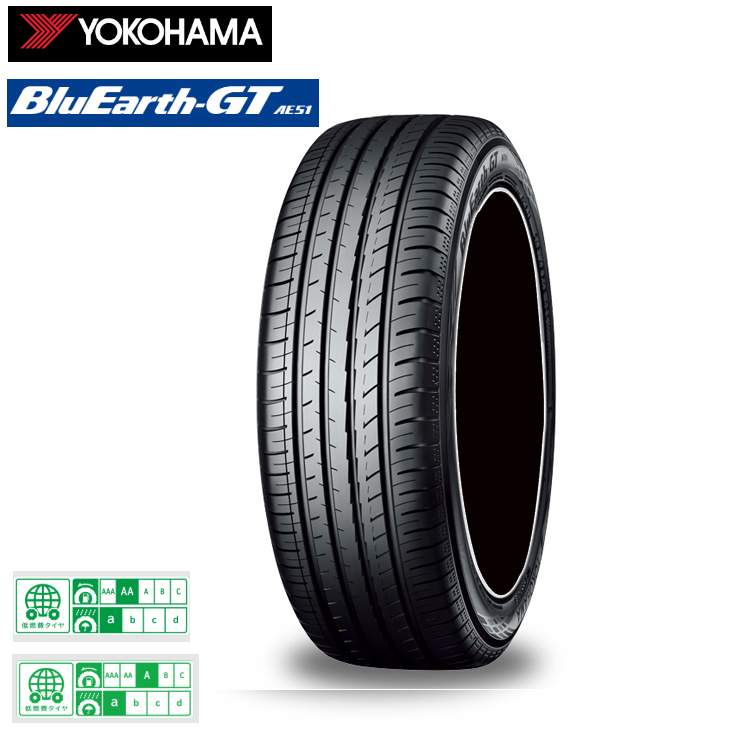 送料無料 ヨコハマタイヤ 夏 タイヤ 【4本セット 新品】 YOKOHAMA BLUEARTH GT AE51 ブルーアース GT AE51 185/55R16 83V拍卖