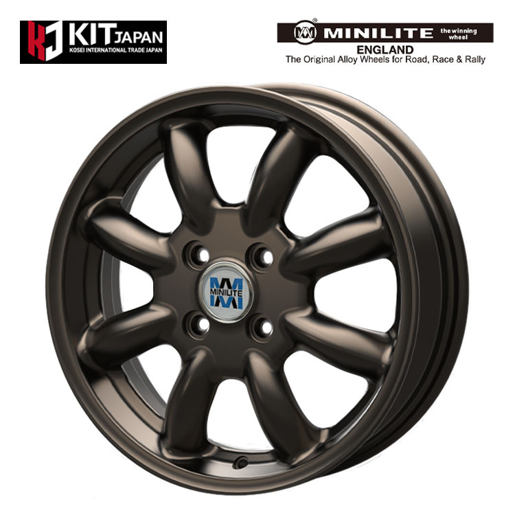 送料無料 コーセイ KOSEI MINILITE 5J-14 +40 4H-100 (14インチ) 4H100 5J+40【2本セット 新品】拍卖