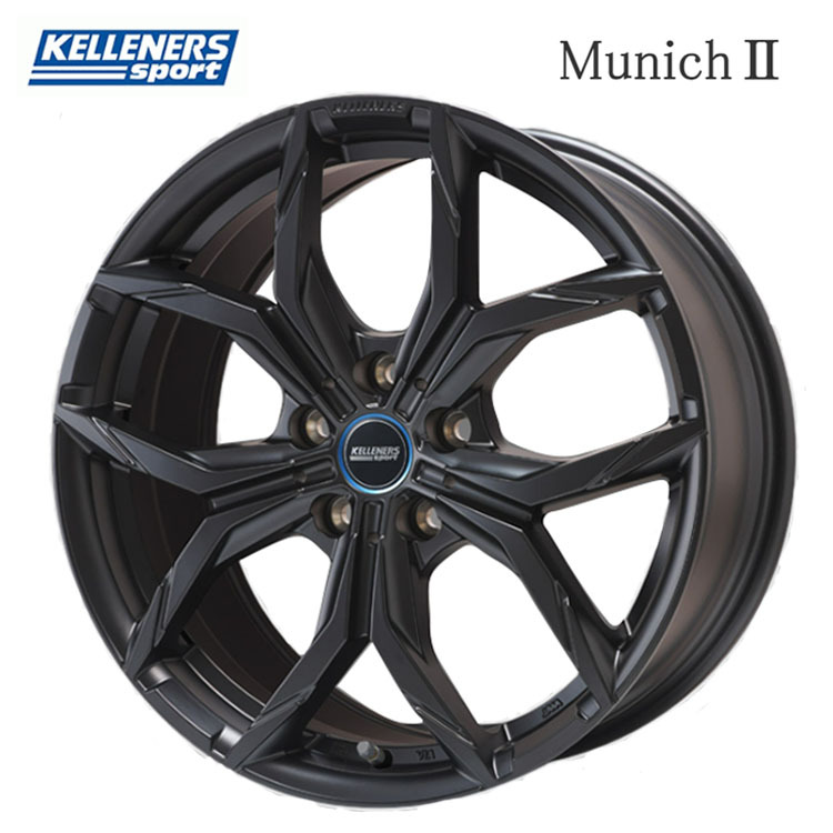 送料無料 ケレナーズ KELLENERS Kelleners Sport Munich 2 7.5J-18 +32 5H-112 (18インチ) 5H112 7.5J+32【1本単品 新品】拍卖