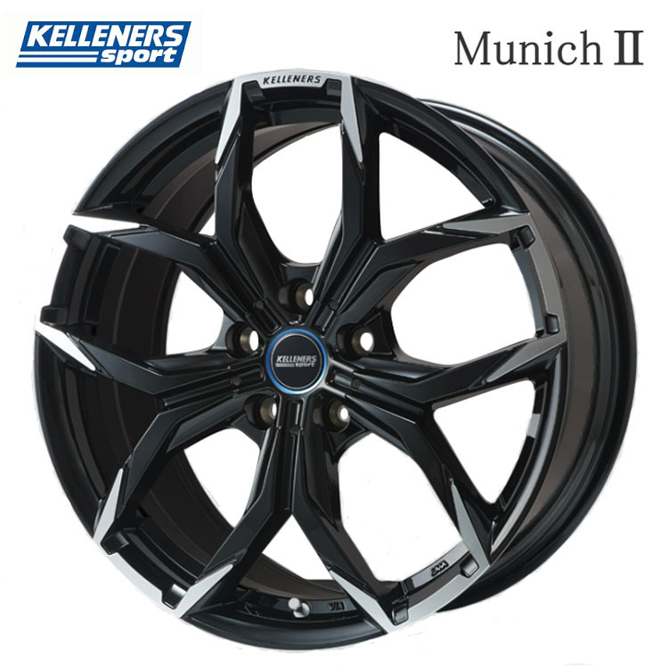 送料無料 ケレナーズ KELLENERS Kelleners Sport Munich 2 7.5J-18 +32 5H-112 (18インチ) 5H112 7.5J+32【4本セット 新品】拍卖