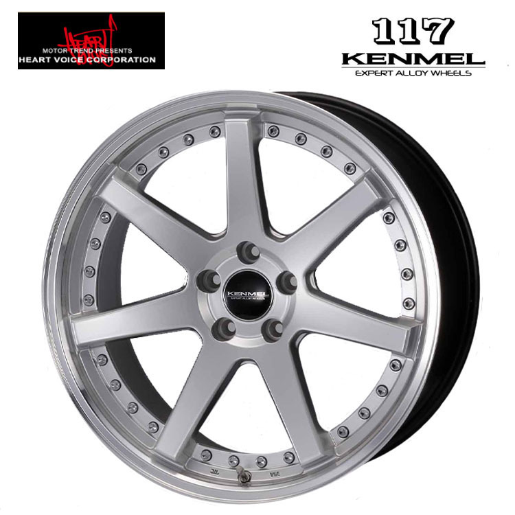 送料無料 ハートボイス HERT VOICE KENMEL117 8.5J-20 +35 5H-114.3 (20インチ) 5H114.3 8.5J+35【2本セット 新品】拍卖