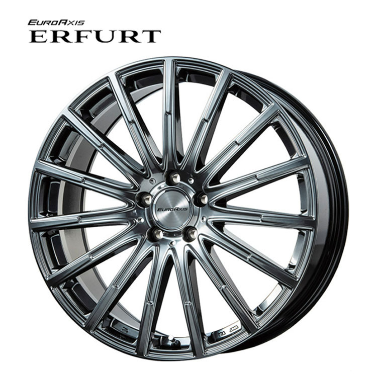 送料無料 ユーロアクシス EURO AXIS ERFURT 7J-18 +47 5H-112 (18インチ) 5H112 7J+47【4本セット 新品】拍卖