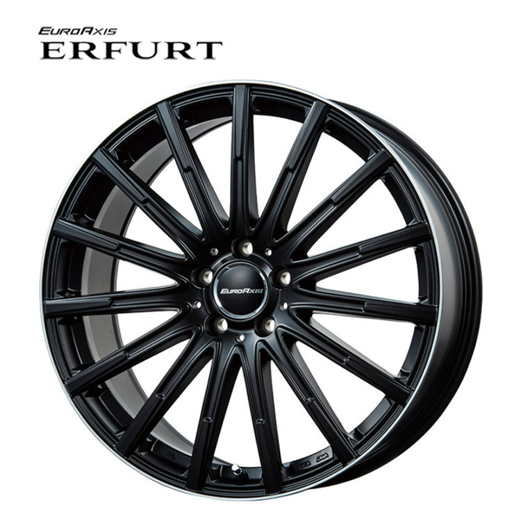 送料無料 ユーロアクシス EURO AXIS ERFURT 7J-18 +47 5H-112 (18インチ) 5H112 7J+47【1本単品 新品】拍卖