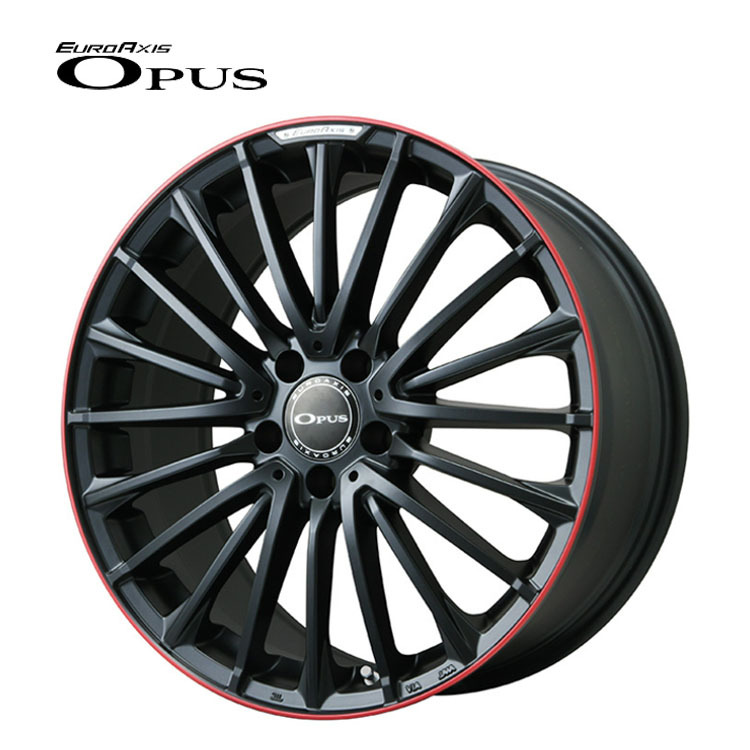 送料無料 ユーロアクシス EURO AXIS OPUS 7.5J-18 +40 5H-112 (18インチ) 5H112 7.5J+40【4本セット 新品】拍卖