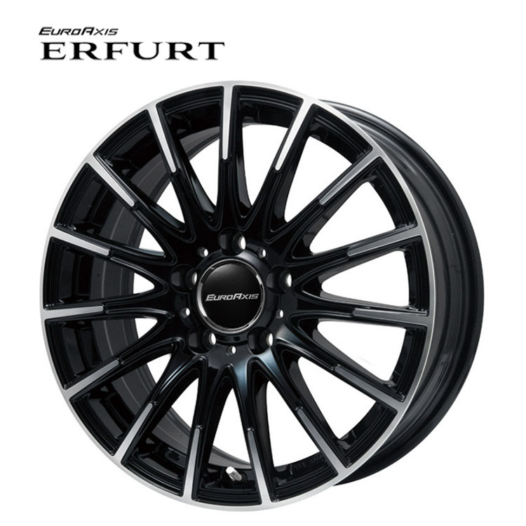 送料無料 ユーロアクシス EURO AXIS ERFURT 9J-20 +15 5H-112 (20インチ) 5H112 9J+15【4本セット 新品】拍卖