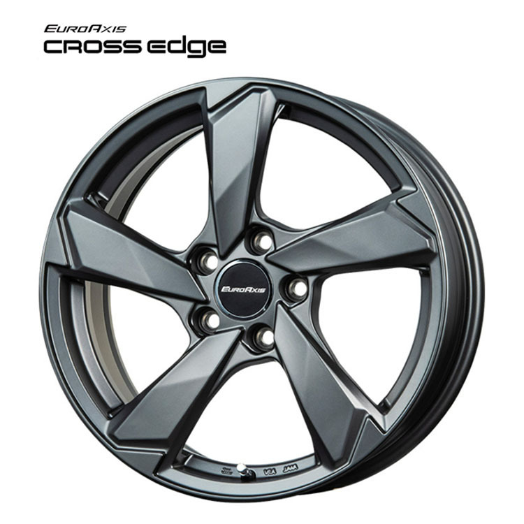 送料無料 ユーロアクシス EURO AXIS CROSS Edge 7.5J-17 +51 5H-112 (17インチ) 5H112 7.5J+51【2本セット 新品】拍卖