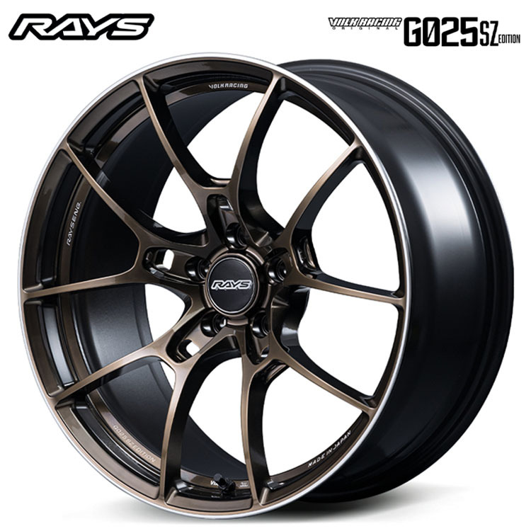 送料無料 レイズ RAYS VOLK RACING G025 SZ EDITION 10J-20 +33 5H-112 (20インチ) 5H112 10J+33【2本セット 新品】拍卖