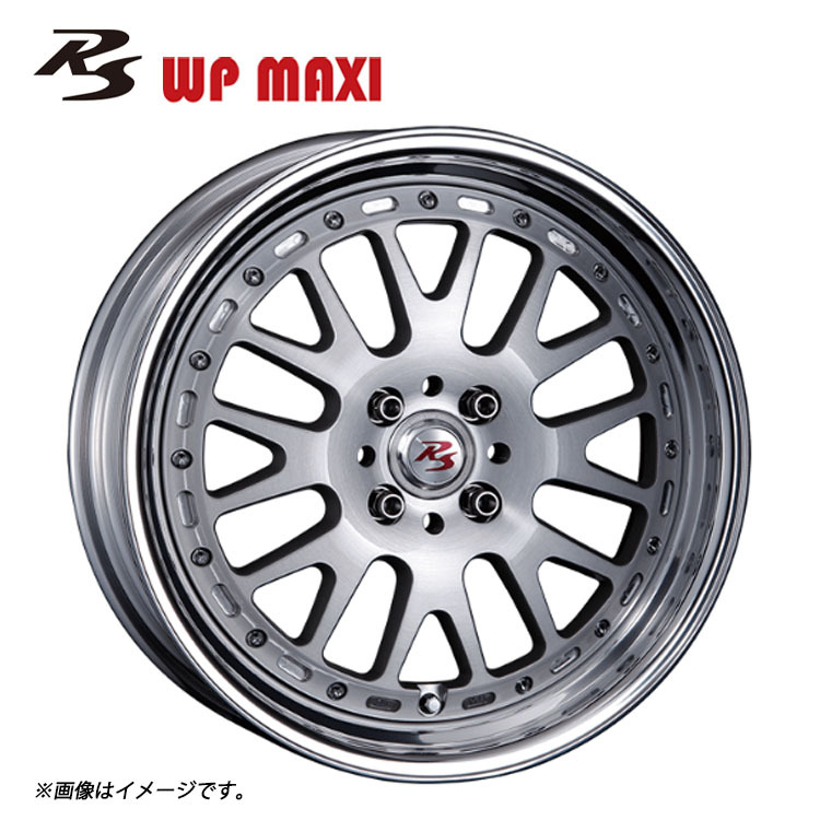 送料無料 クリムソン CRIMSON RS WP MAXI 2PEICE High Disk 9.5J-19 +53~-22 5H-115 (19インチ) 5H115 9.5J+53~-22【2本セット 新品】拍卖