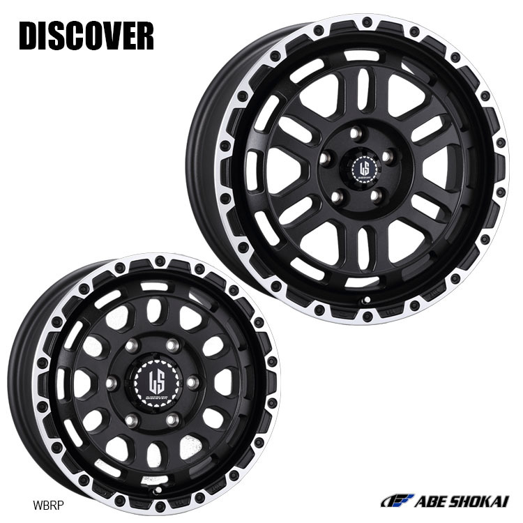 送料無料 ラストラーダ LA STRADA DISCOVER 6J-15 +33 6H-139.7 (15インチ) 6H139.7 6J+33【4本セット 新品】拍卖