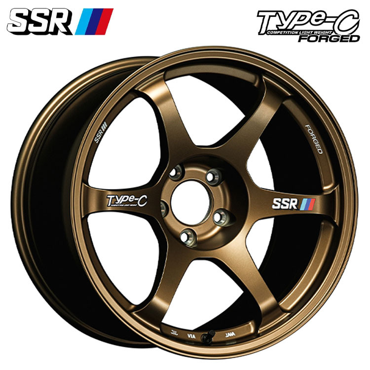 送料無料 SSR SSR Type-C FORGED 7.5J-17 +44 5H-100 (17インチ) 5H100 7.5J+44【1本単品 新品】拍卖