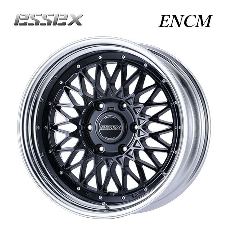 送料無料 エセックス ESSEX ENCM-17 8J-17 +19~50 6H-139.7 (17インチ) 6H139.7 8J+19~50【2本セット 新品】拍卖