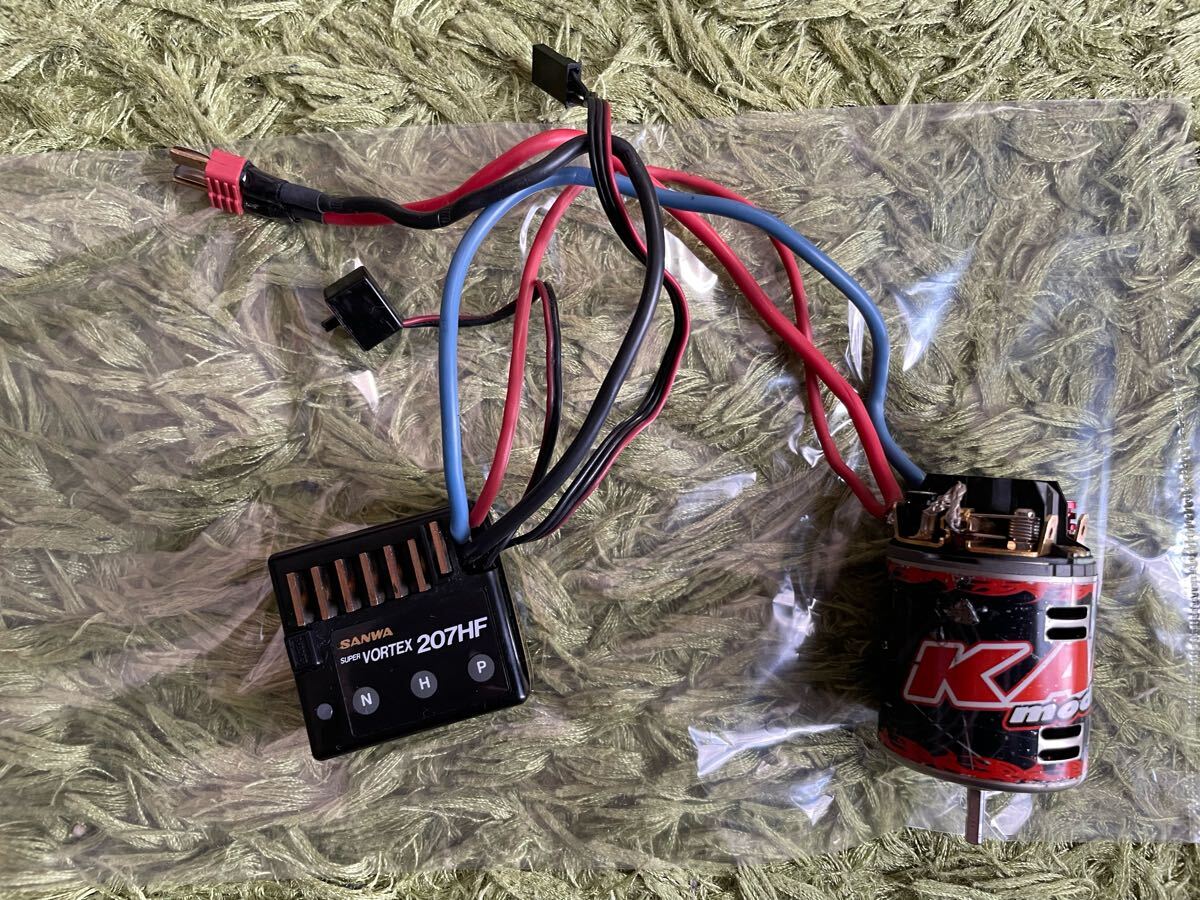 ラジコン RC アンプ SUPER VORTEX 207HF バック無し モーター KALi modified SAGAMI サガミ SANWA サンワ 拍卖