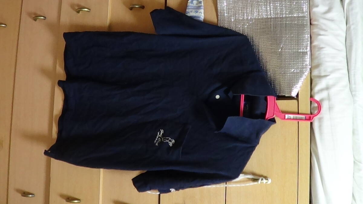 即決 ゴルフ 黒 Tシャツ L イタリー  MARCELLO  紳士服 224g 価値不明  コットン100%拍卖