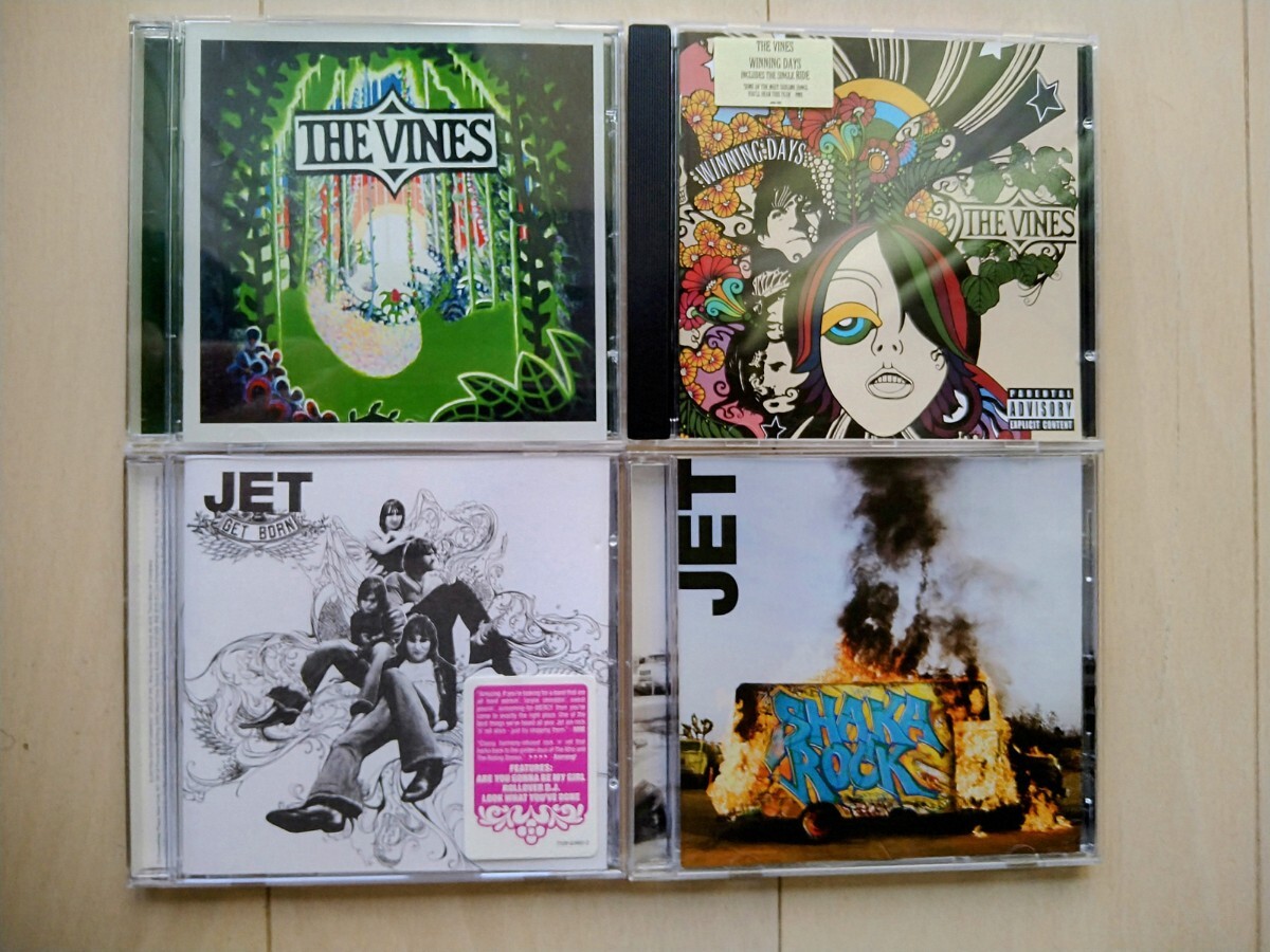 ●THE VINES・JET/傑作4枚!!HIGHLY EVOLVED/WINNING DAYS/GET BORN/SHAKA ROCK/ヴァインズ拍卖