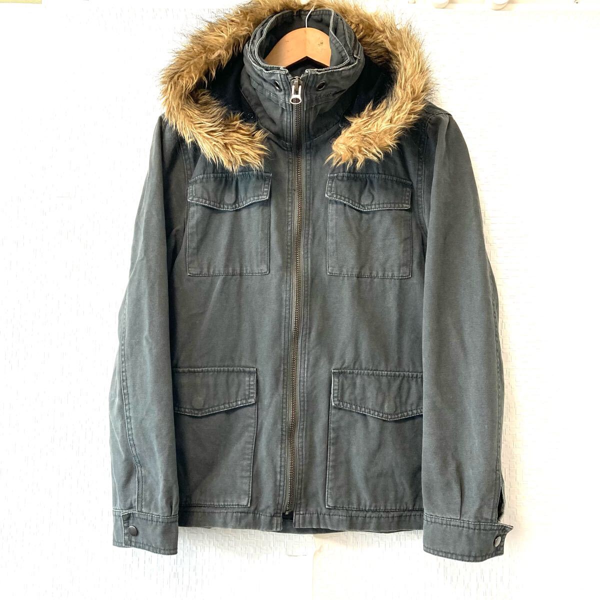 【sundogs】サンドッグ ミリタリー モッズ コート フィールド ジャケット アウター フード着脱 アメカジ グレー系 メンズ M/Y31392UU拍卖