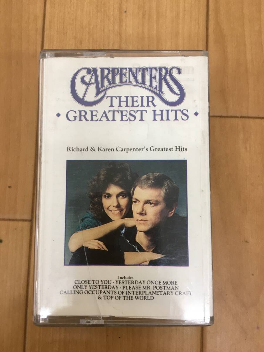 T0.1) CARPENTERS / カーペンターズ THEIR GREATEST HITS / ゼア・グレイテスト・ヒッツ カセットテープ イエスタデ TOP OF THE WORLD 拍卖