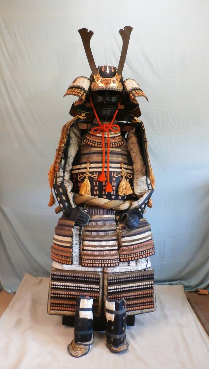 送料無料 甲冑 等身大 大鎧 具足 武具 鎧兜 鎧飾り 着用可能品 鎧櫃 面皰拍卖