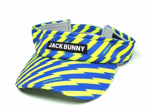 Jack Bunny!! by PEARLY GATES ジャックバニー バイザー ブルー 男女兼用 フリーサイズ 帽子 ゴルフ 【新品未使用品】 ◆アウトレット◆拍卖