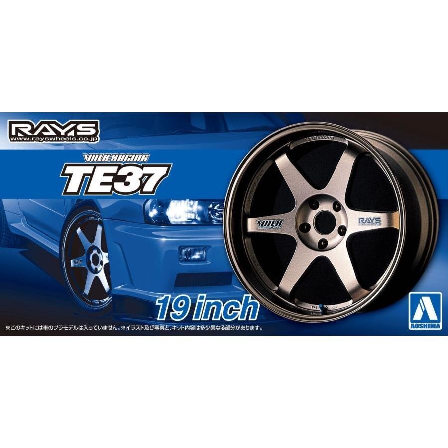 【プラモデル】AOSHIMA アオシマ文化教材社 ザ☆チューンドパーツ 1/24 ボルクレーシング TE37 19インチ【送料800円】拍卖