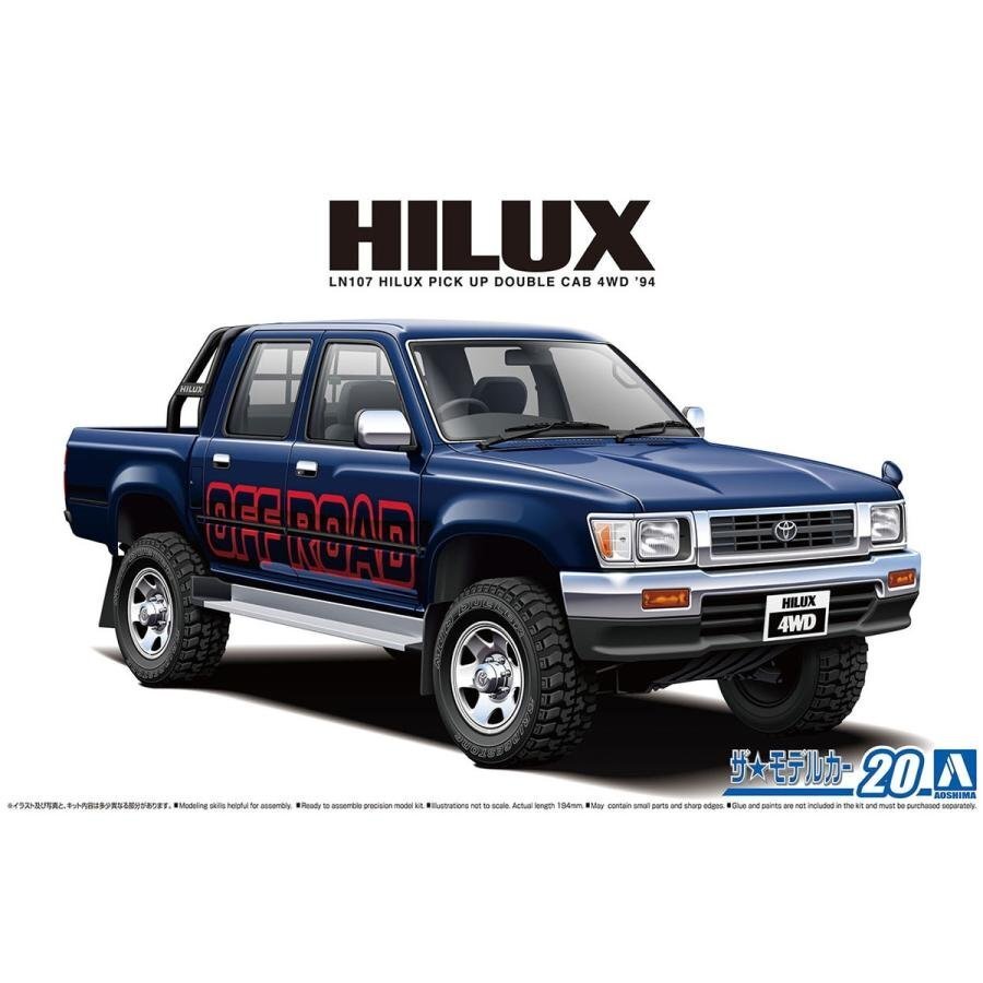 【プラモデル】AOSHIMA アオシマ文化教材社 1/24 TOYOTA トヨタ LN107 ハイラックス ピックアップ ダブルキャブ4WD '94【送料800円】拍卖