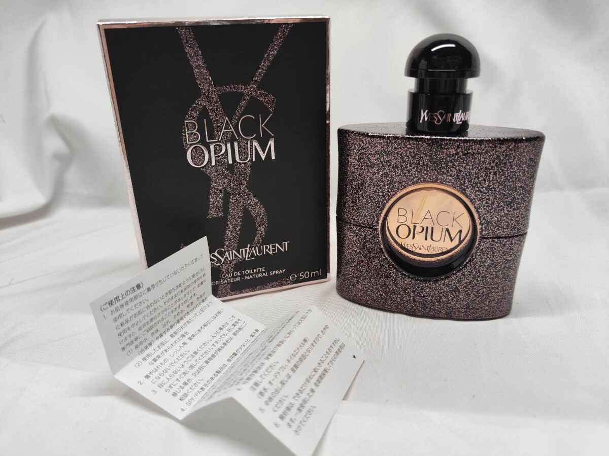 【日本語表記】【未使用】【送料無料】YSL Yves Saint Laurent ブラック オピウム BLACK OPIUM 50ml EDT オードトワレ オーデトワレ OP拍卖