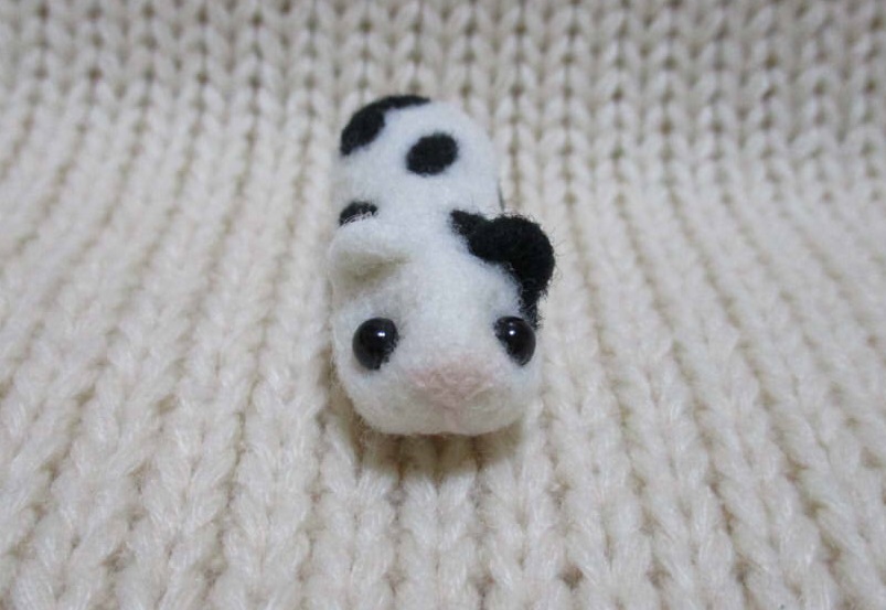 ★ ハンドメイド 羊毛フェルト モルモット ぬいぐるみ テンジクネズミ 小動物 ミニチュア フィギュア リーメント ドール用 ペット 置物拍卖