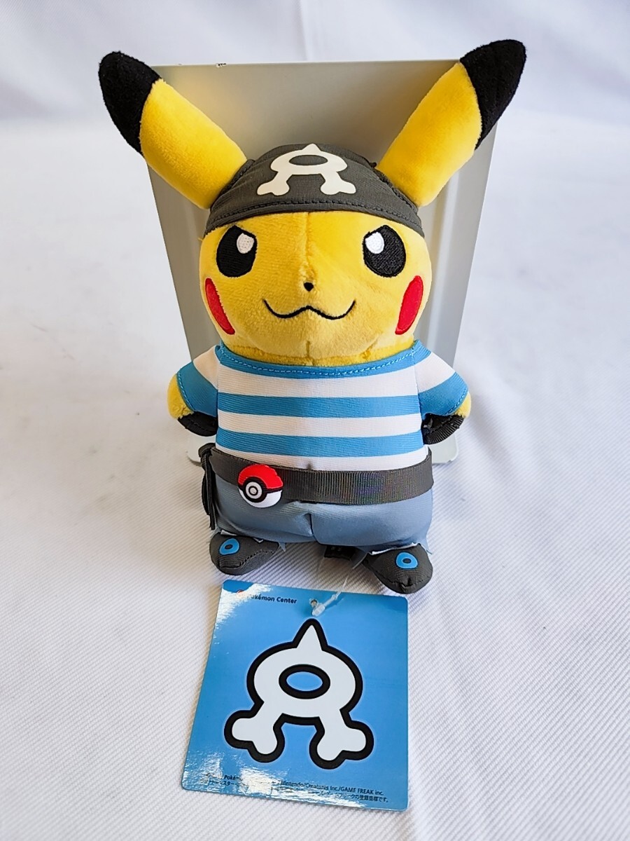 ポケモンセンター 団員ごっこピカチュウ アクア団 ぬいぐるみ タグ付き 新品 ピカチュウ ポケットモンスター ポケモン コレクション レトロ拍卖