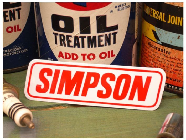 【耐水性加工】 レーシング ステッカー SIMPSON拍卖