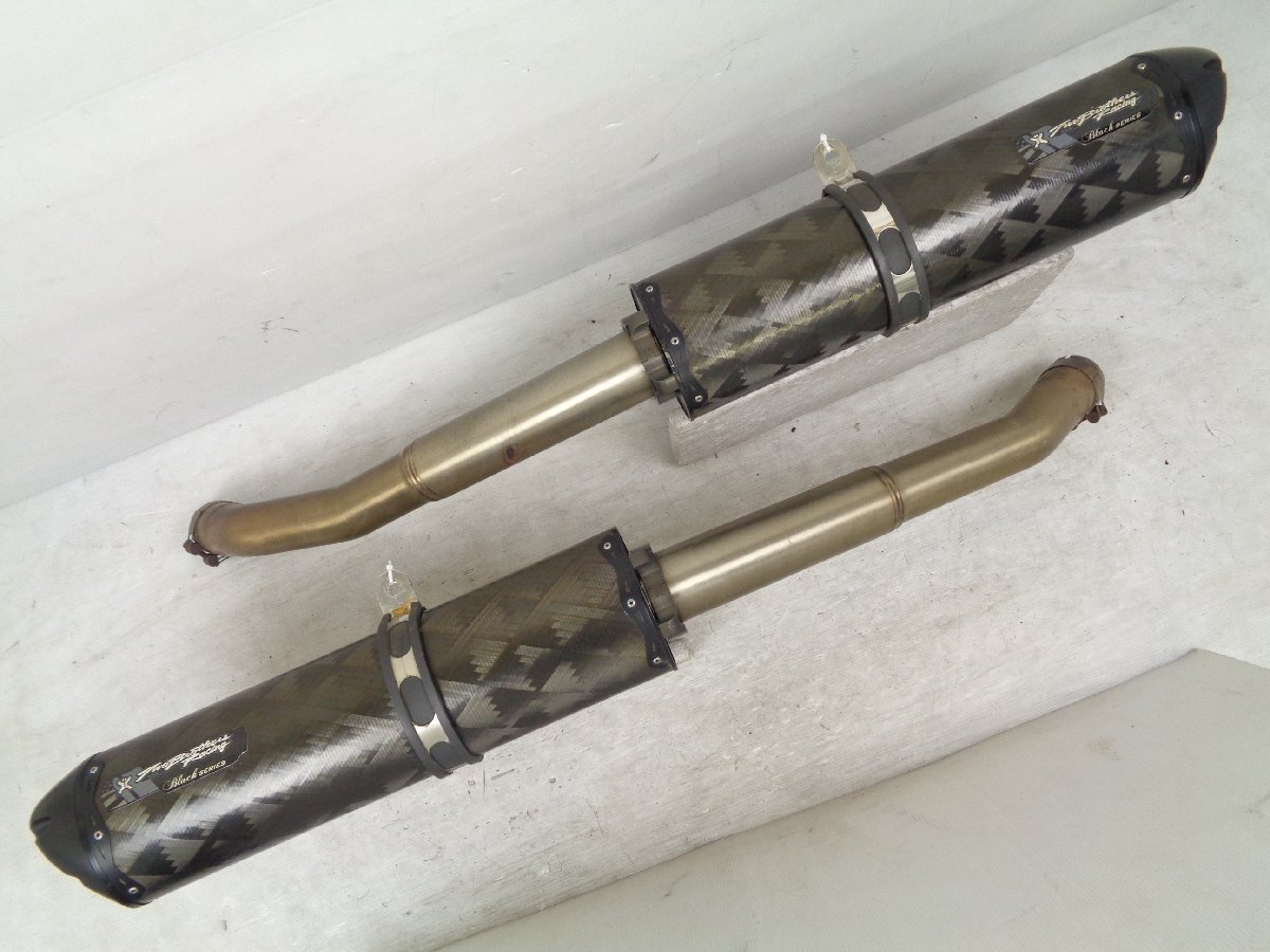 ZX14R ZX-14R High Grade 12-21 ツーブラザース レーシング TBR カーボン 左右出し スリップオン サイレンサー マフラー 良品【G218】拍卖