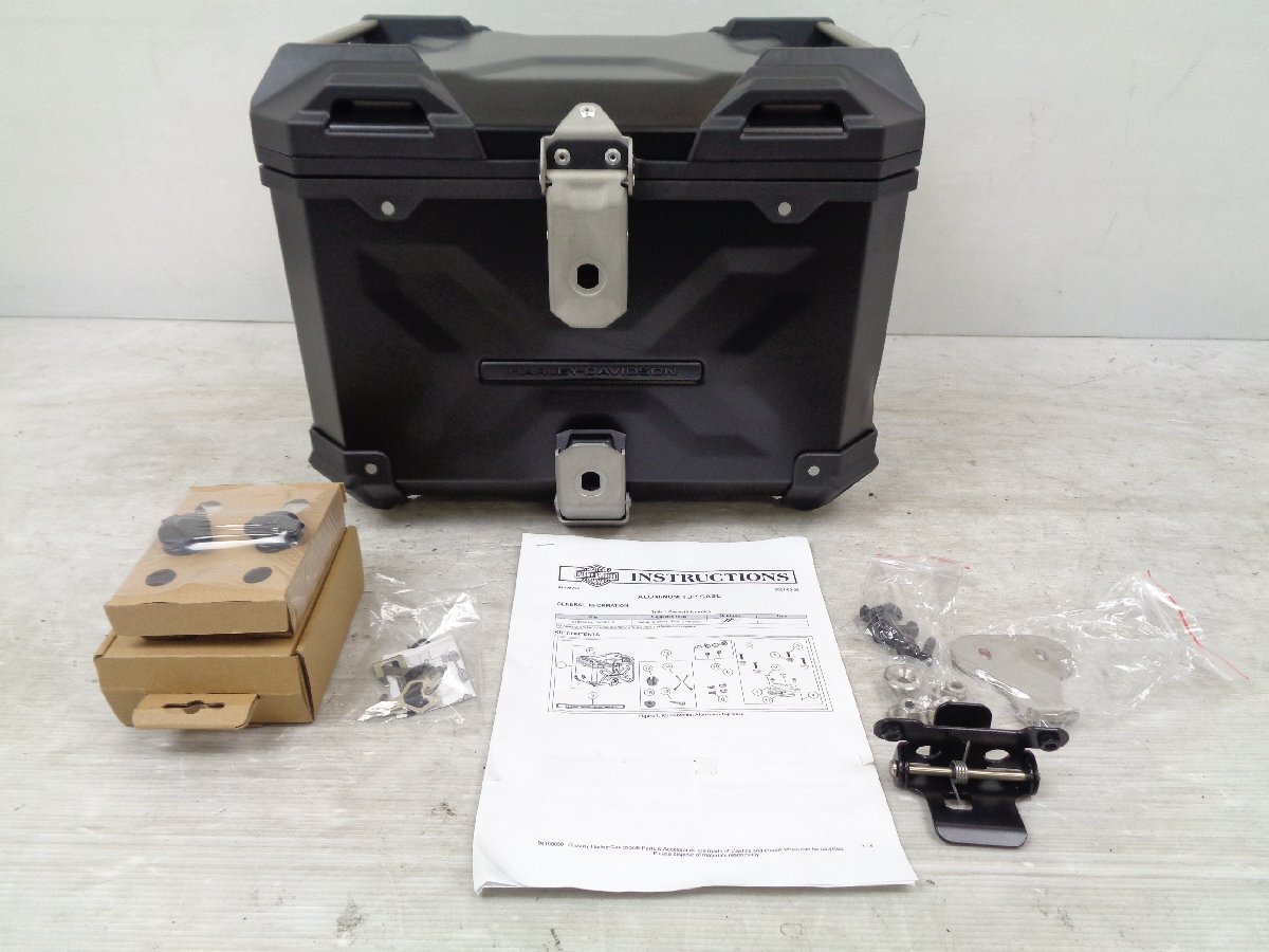 パンアメリカ RA1250 RA1250S RA1250ST ハーレー 純正 OP アルミ トップケース ボックス ブラック 53000816 未使用 凹みあり【G248】拍卖