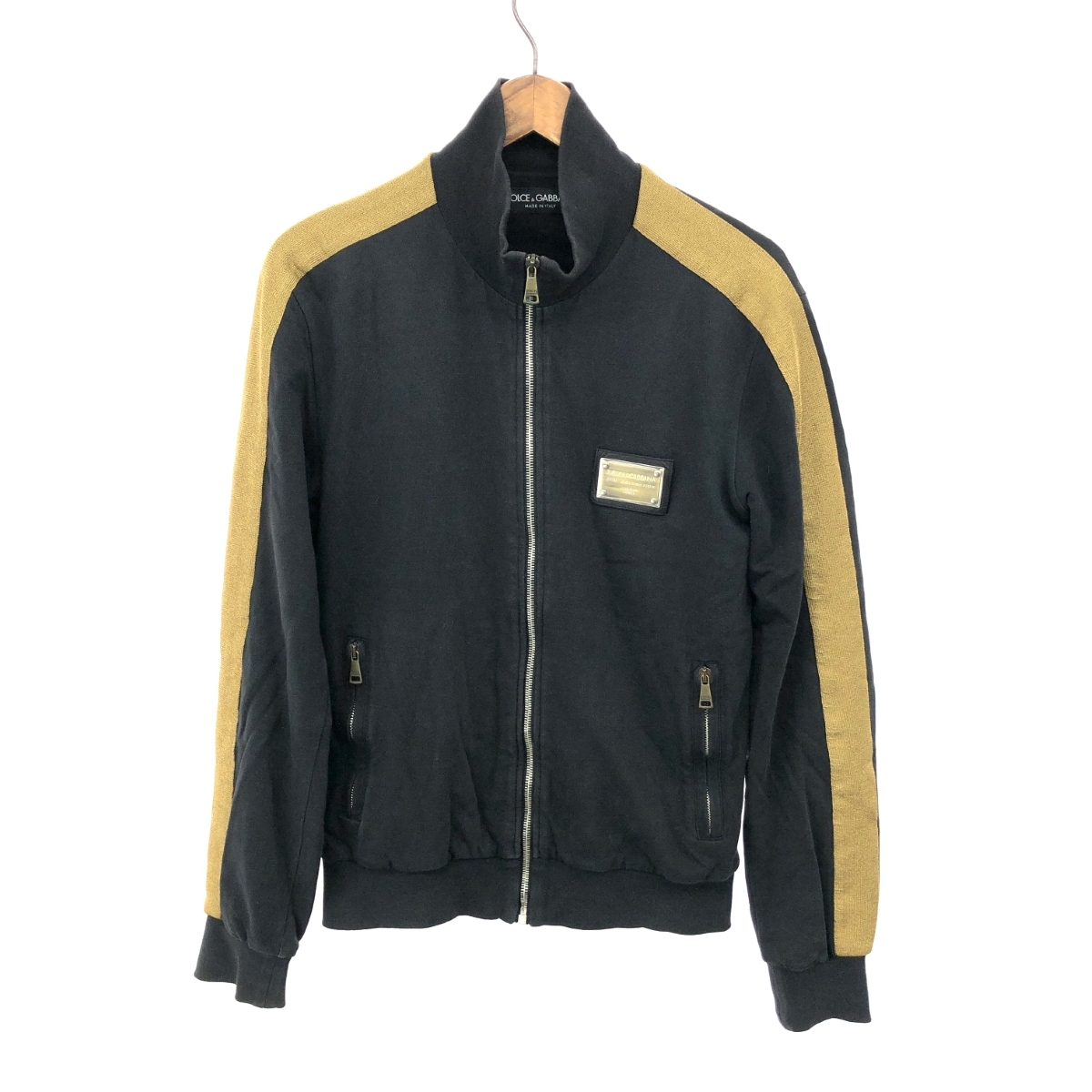 ◆DOLCE&GABBANA ドルチェ&ガッバーナ トラック ジャケット サイズ:44◆ ブラック メンズ アウター拍卖