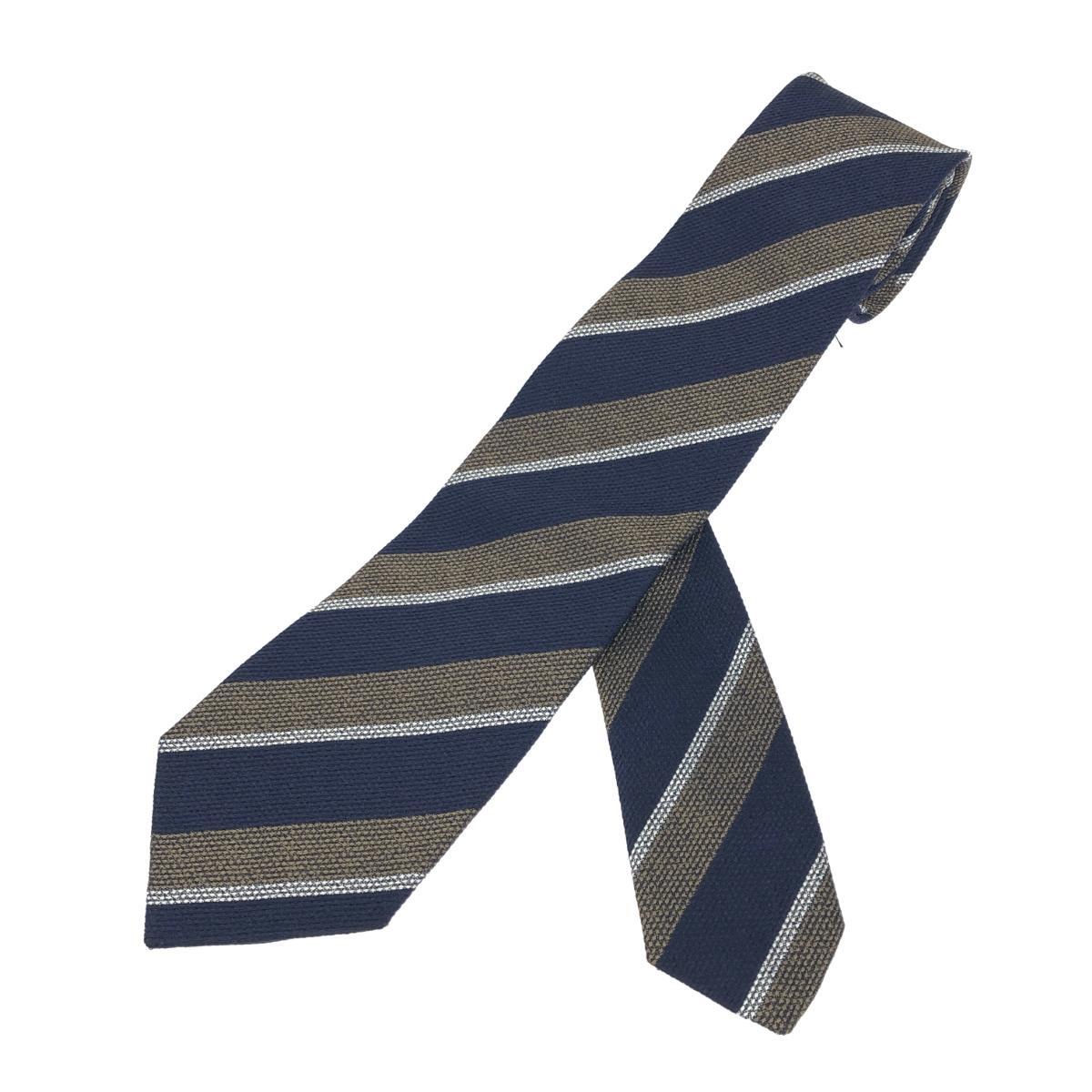 ◆TAGLIATORE タリアトーレ ネクタイ◆ ネイビー シルク100% レジメンタルストライプ メンズ 絹 フォーマル スーツ 紳士 服飾小物拍卖