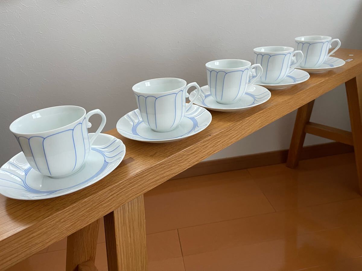 NARUMI Fine China カップ&ソーサー 5客セット ナルミ拍卖