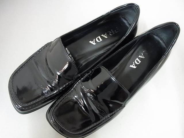 PRADA 上質エナメルシューズ イタリー製 36.5 USED品拍卖