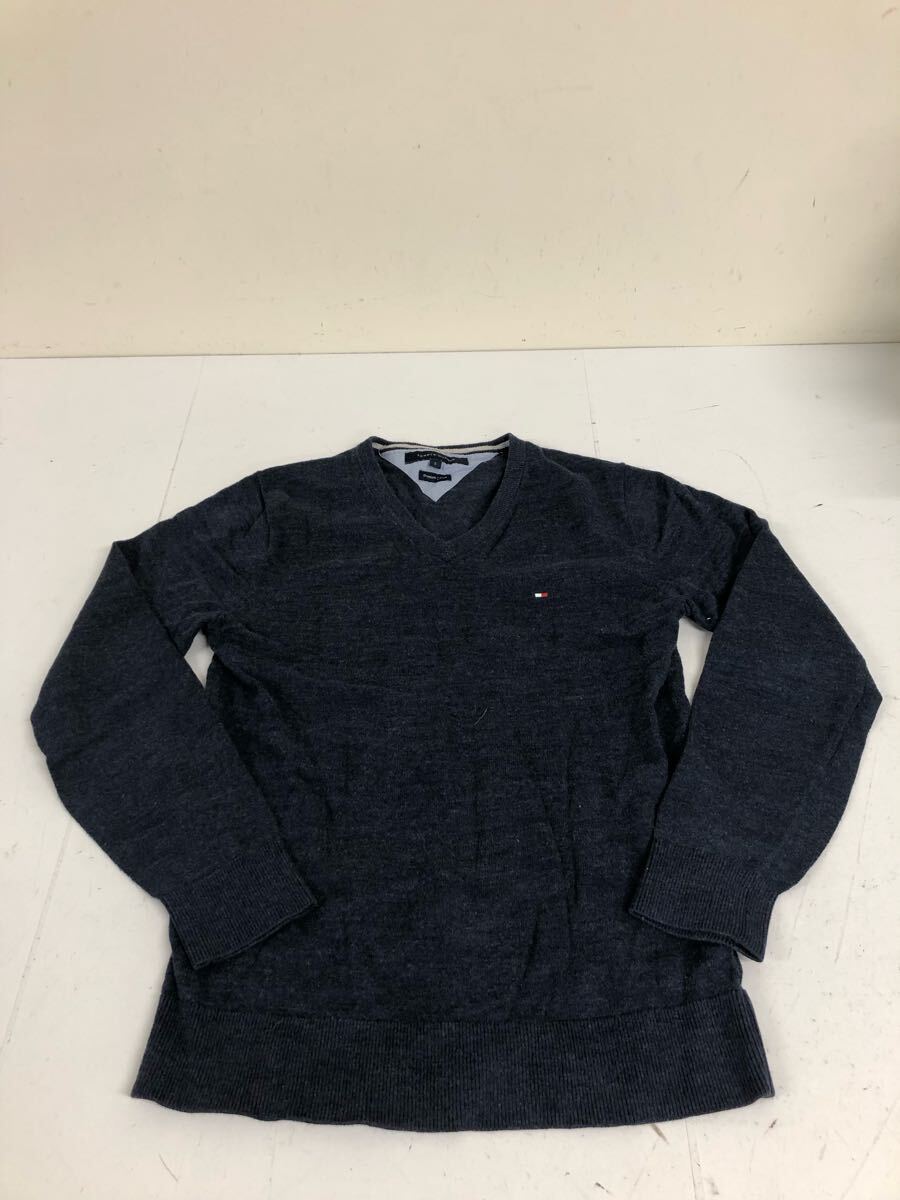 送料無料★TOMMY HILFIGER トミーヒルフィガー★ニット Vネックトップス★メンズ Sサイズ#70528sj97拍卖