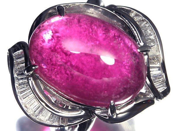 1IIM11625SS【売り切り】新品【RK宝石】天然ルベライト 特大14.38ct!! 極上ダイヤモンド 総計0.97ct Pt900 超高級リング トルマリン ダイヤ拍卖