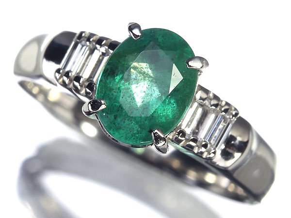 3OO12334S【売り切り】新品仕上【RK宝石】≪Emerald≫ ジュエリーマキ 上質エメラルド 大粒1.09ct!! 極上ダイヤモンド Pt850 高級リング拍卖