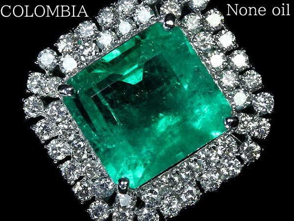 .VOGKL14332T【売り切り】新品【RK宝石】コロンビア産 極上ノンオイル エメラルド 超特大10.34ct 極上ダイヤモンド 2.04ct 超高級リング拍卖