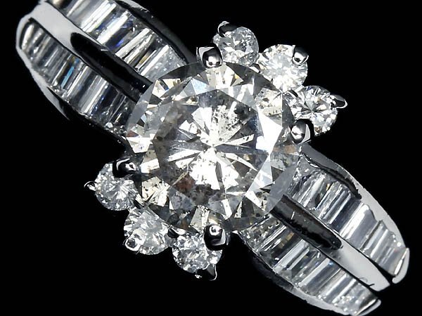4IVR15643SS【売り切り】新品【RK宝石】《DIAMOND》上質ダイヤモンド 特大1.043ct 極上脇石ダイヤモンド Pt900 超高級リング ダイヤ拍卖