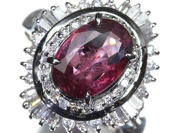 8KR14978S【売り切り】新品【RK宝石】≪RUBY≫ 妖艶な輝き! 上質ルビー 大粒1.87ct! 極上ダイヤモンド 総計0.5ct Pt900 高級リング ダイヤ拍卖