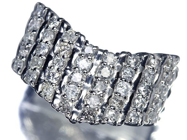 8ML14443T【売り切り】新品【RK宝石】《Diamond》 豪華絢爛!! 極上ダイヤモンド 総計1.00ct!! Pt900 高級リング ダイヤ拍卖