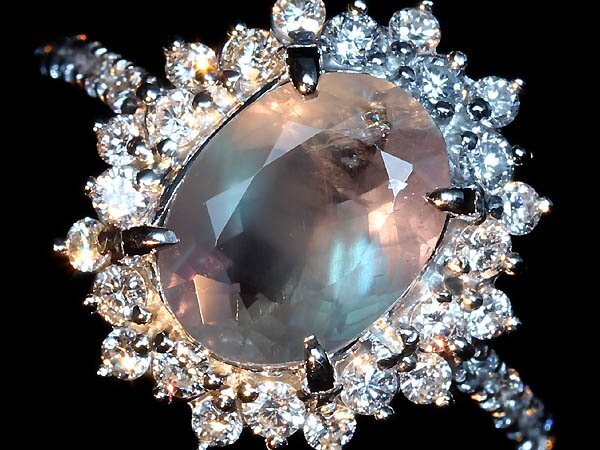6IZL15639T【売り切り】新品【RK宝石】希少宝石 天然アレキサンドライト 特大2.656ct 極上ダイヤモンド 0.62ct Pt900 超高級リング ダイヤ拍卖