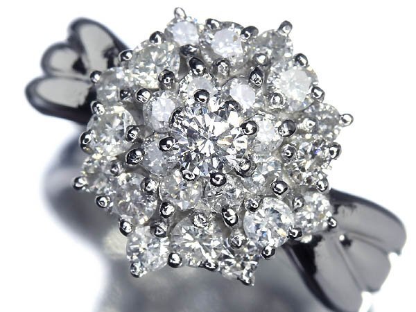 8KG14716T【売り切り】新品【RK宝石】《Diamond》豪華絢爛!! 極上ダイヤモンド 総計1.00ct!! Pt900 高級リング ダイヤ拍卖