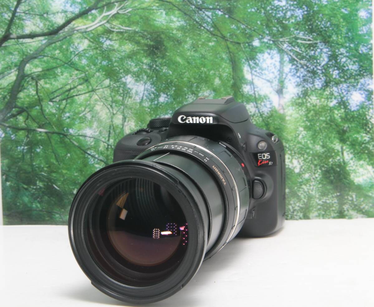 ☆超高画質で動画もスマホに転送出来るcanon EOS kiss X7☆近くも遠くも撮れるレンズ付☆拍卖