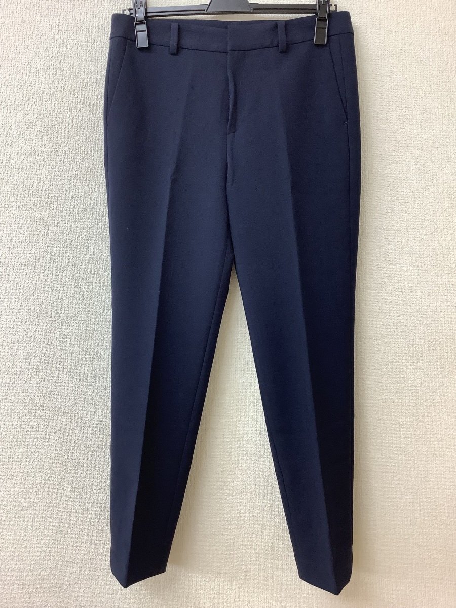 クードシャンス タグ付き未使用 濃いネイビセンタープレスパンツ ストレッチ 定価19800円 サイズ38/M拍卖