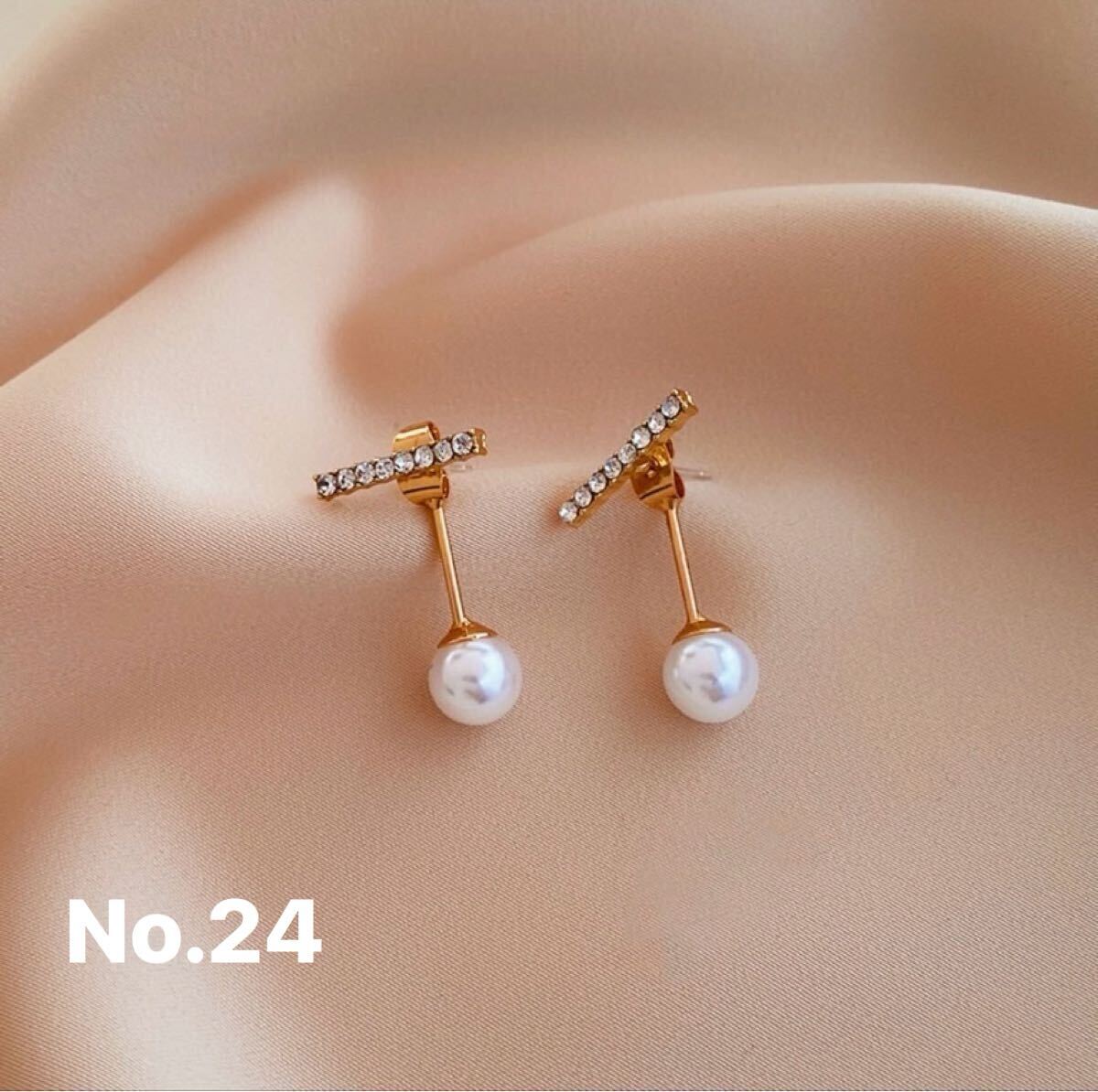 ピアス 耳飾り ゴールド シルバー パール アクセサリー 大人可愛い シンプル 結婚式 パーティー No.24拍卖