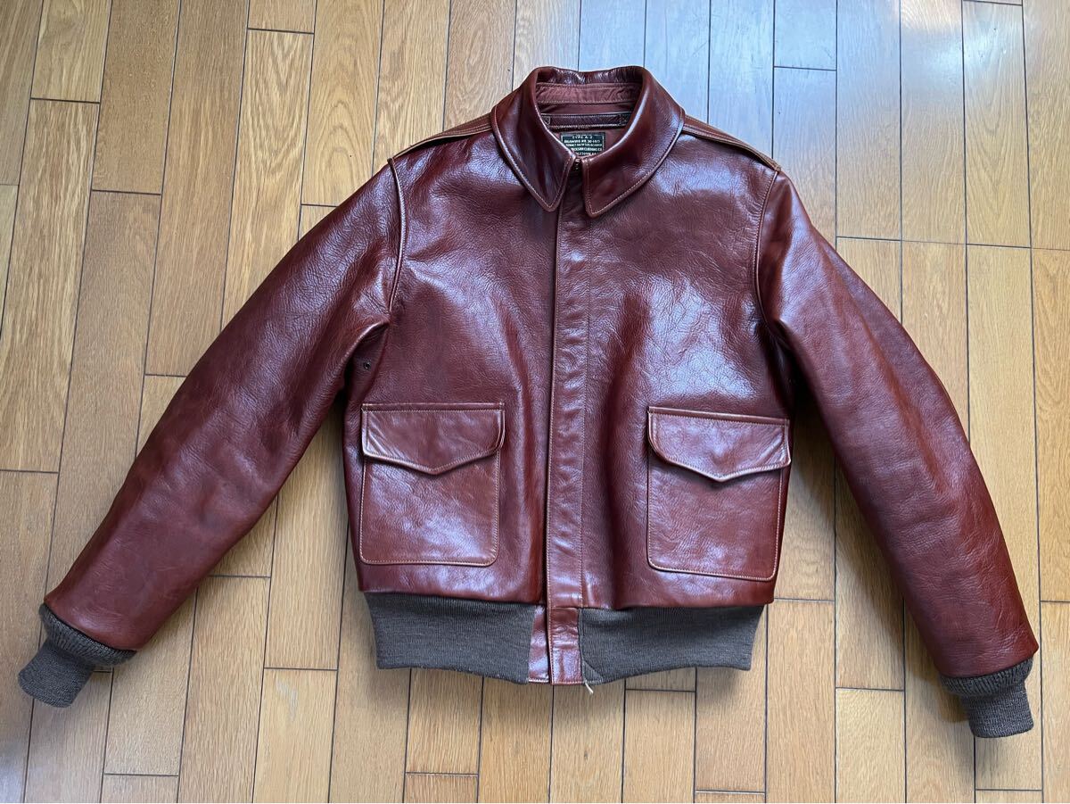 極上品 バズリクソンズ A-2 フライトジャケット ラフウェアセカンドライン BR80528拍卖