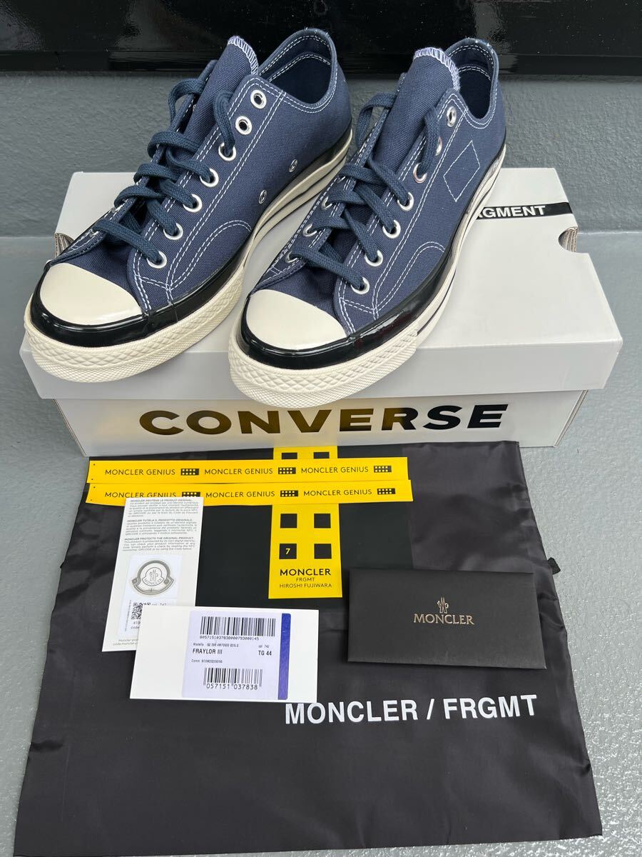 新品 本物 モンクレール フラグメントコンバース チャックテイラー MONCLER GENIUS x fragment design x Converse 拍卖